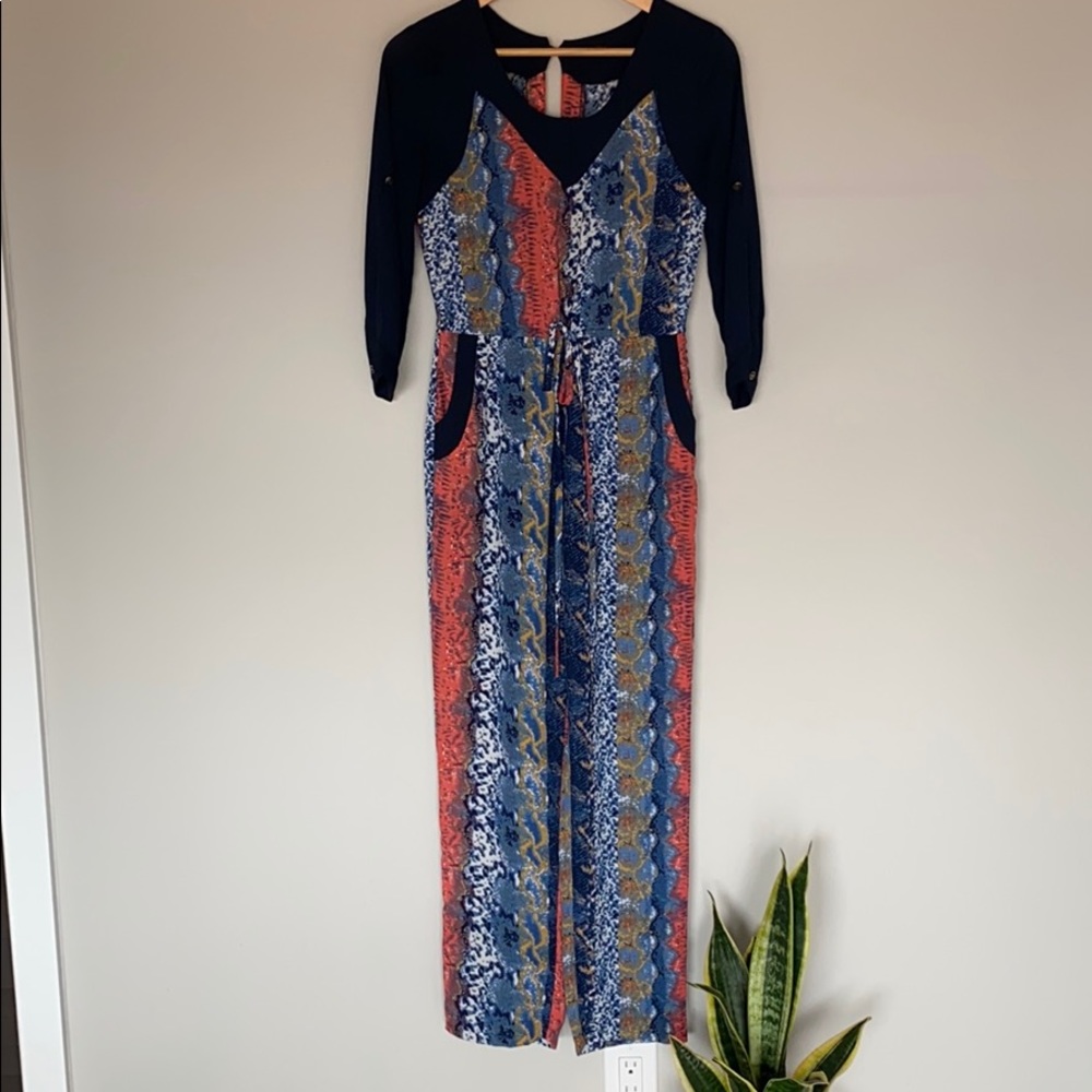 Snake Print Jumpsuit